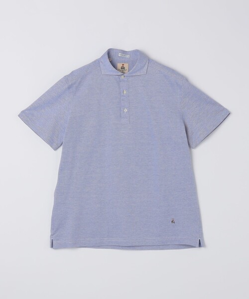 SHIPS(シップス)の「GUY ROVER: カッタウェイ メランジ ポロシャツ(Tシャツ/カットソー・メンズ・チャコールグレー/ライトグリーン/ライトブラウン/コバルトブルー・MEDIUM/SMALL/LARGE)」の4枚目の写真
