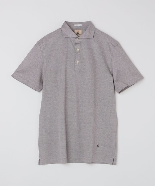 SHIPS(シップス)の「GUY ROVER: カッタウェイ メランジ ポロシャツ(Tシャツ/カットソー・メンズ・チャコールグレー/ライトグリーン/ライトブラウン/コバルトブルー・MEDIUM/SMALL/LARGE)」の1枚目の写真