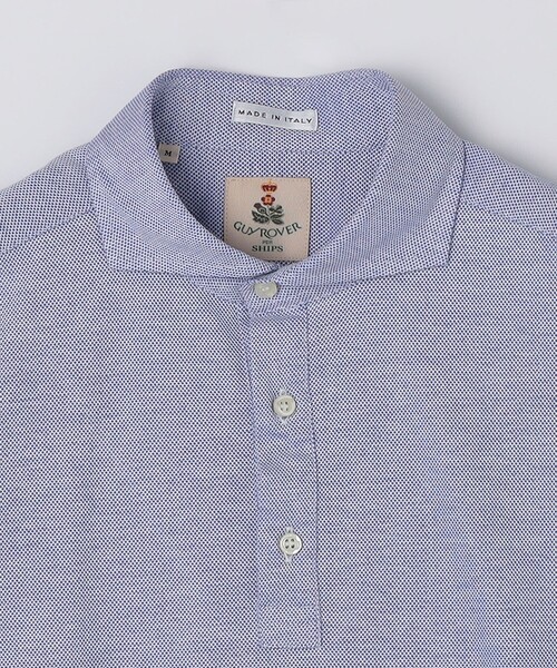 SHIPS(シップス)の「GUY ROVER: カッタウェイ メランジ ポロシャツ(Tシャツ/カットソー・メンズ・チャコールグレー/ライトグリーン/ライトブラウン/コバルトブルー・MEDIUM/SMALL/LARGE)」の6枚目の写真