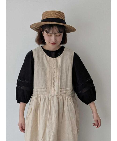 美品✨ツハルバイサマンサモスモス リネンブラウス レース襟