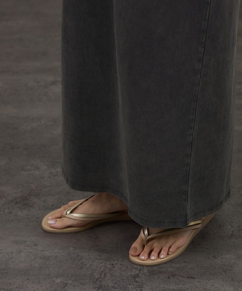 SALON adam et rope'（サロン アダム エ ロペ）の「ガーメントダイ 天竺ワンピース（ワンピース・レディース・チャコールグレー/ブラウン系その他2・FREE）」の18枚目の写真