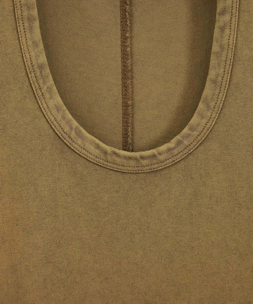 SALON adam et rope'（サロン アダム エ ロペ）の「ガーメントダイ 天竺ワンピース（ワンピース・レディース・チャコールグレー/ブラウン系その他2・FREE）」の21枚目の写真