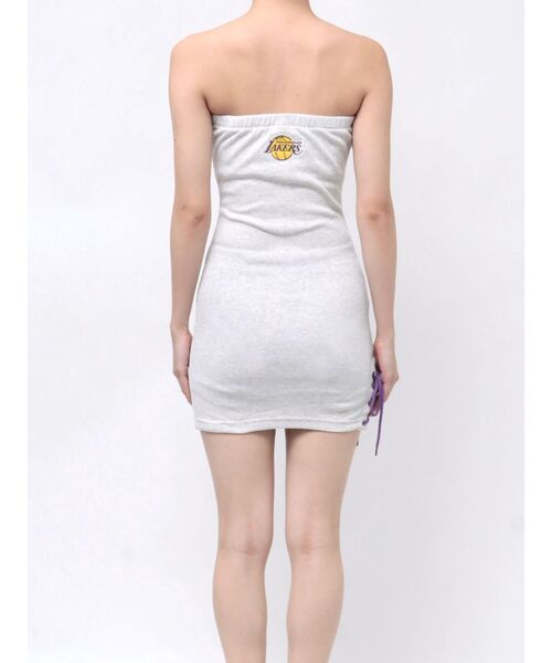 GYDA（ジェイダ）の「NBA SIDEレースアップベアワンピース（ワンピース・レディース・ブラック/ライトグレー/ネイビー・FREE）」の14枚目の写真