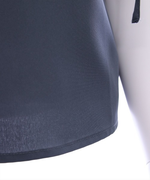 CLEAR BASIC（クリアベーシック）の「リボン付きフリルノースリーブブラウス[着回し力抜群 フレンチガーリー]≪SS新作≫（シャツ/ブラウス・レディース・ブラック×ホワイト/チャコールグレー/ブルー/アイボリー/ホワイト系その他/ブラウン・F）」の7枚目の写真