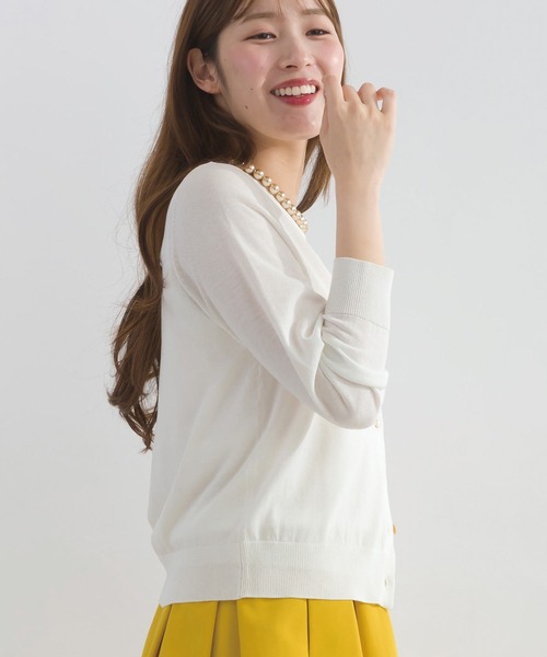 PICCIN(ピッチン)の「マグネット金具カラーパールネックレス(12mm)(ネックレス・レディース・ゴールド/オフホワイト/シルバー・FREE)」の18枚目の写真