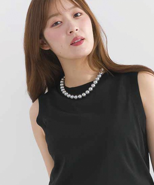 PICCIN(ピッチン)の「マグネット金具カラーパールネックレス(12mm)(ネックレス・レディース・ゴールド/オフホワイト/シルバー・FREE)」の21枚目の写真