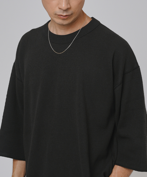 ETS.MATERIAUX マテリオ オーバーサイズ ポロシャツ　2 ETS.BIG POLO (21-071-300-2602-1-0) | Ets.MATERIAUX