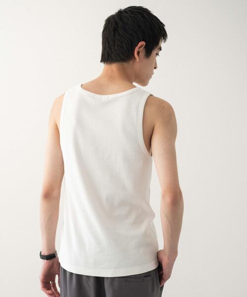 WEGO(ウィゴー)の「WEGO/リブタンクトップ(タンクトップ・メンズ・ブラック/ブラック系その他/ホワイト・MEDIUM/LARGE)」の10枚目の写真