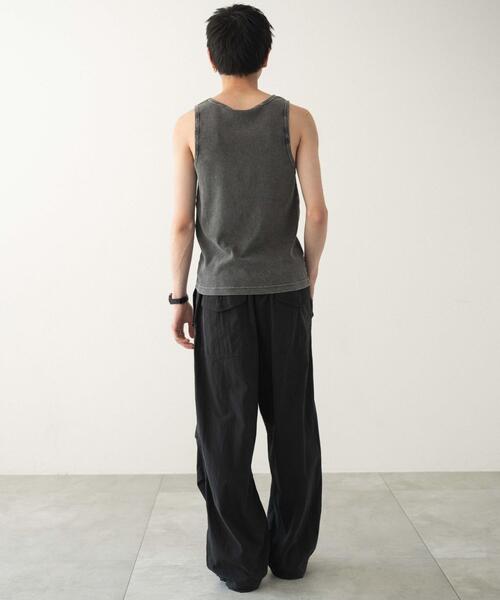 WEGO(ウィゴー)の「WEGO/リブタンクトップ(タンクトップ・メンズ・ブラック/ブラック系その他/ホワイト・MEDIUM/LARGE)」の17枚目の写真