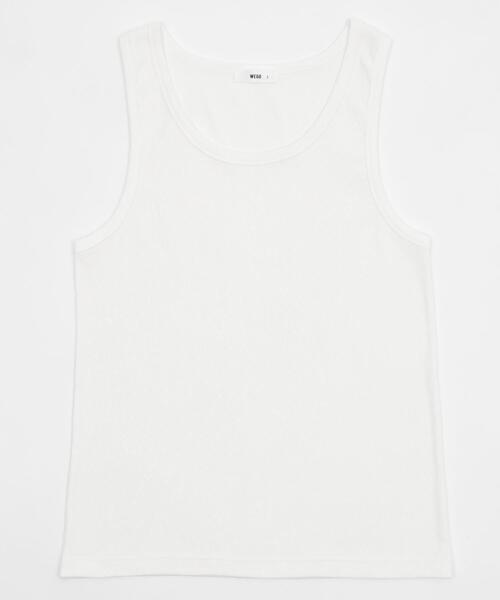 WEGO(ウィゴー)の「WEGO/リブタンクトップ(タンクトップ・メンズ・ブラック/ブラック系その他/ホワイト・MEDIUM/LARGE)」の18枚目の写真