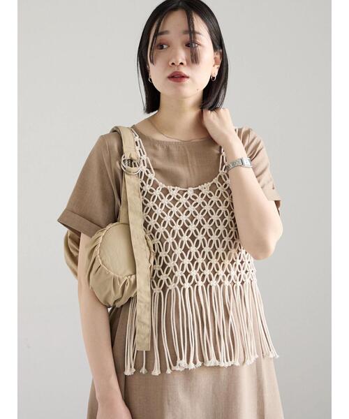 Samansa Mos2 blue（サマンサモスモスブルー）の「リネンタッチマキシワンピース（ワンピース・レディース・ブルー/ブラック/ベージュ・F）」の14枚目の写真