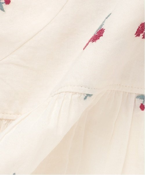 petit main（プティマイン）の「チェリー刺しゅうパフブラウス（シャツ/ブラウス・キッズ・アイボリー/ライトブルー・120cm/90cm/100cm/130cm/80ｃｍ/110cm）」の10枚目の写真