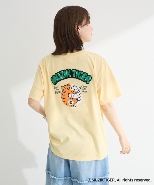 セール】ムジークタイガー/さがら刺繍ゆるTシャツ（Tシャツ/カットソー