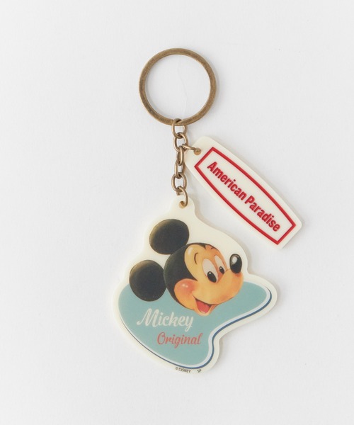 ☆US Disney Parks☆ミキミニ キャラメルアップル キーホルダー 公式] Disney American Paradise アクリルキーホルダー ミニー