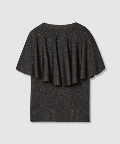 【新品】LOULOU WILLOUGHBY メタリックヤーンケーププルオーバー LOULOU WILLOUGHBY】メタリックヤーンケーププルオーバー