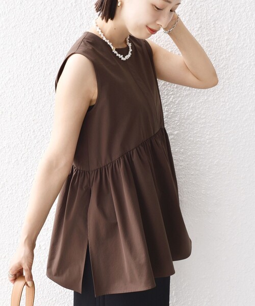 【新品未使用タグ付き】OHGA  ノースリーブブラウス F CATEGORY TOPS | OHGA