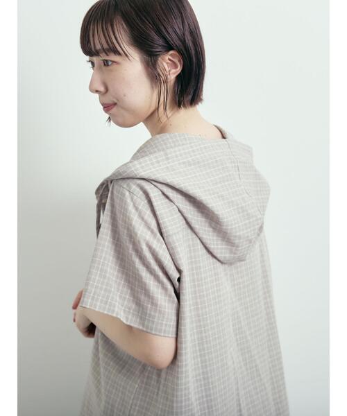 SM2（エスエムツー）の「チェック柄フードシャツ（シャツ/ブラウス・レディース・チャコールグレー/ブルー/グレー・F）」の13枚目の写真