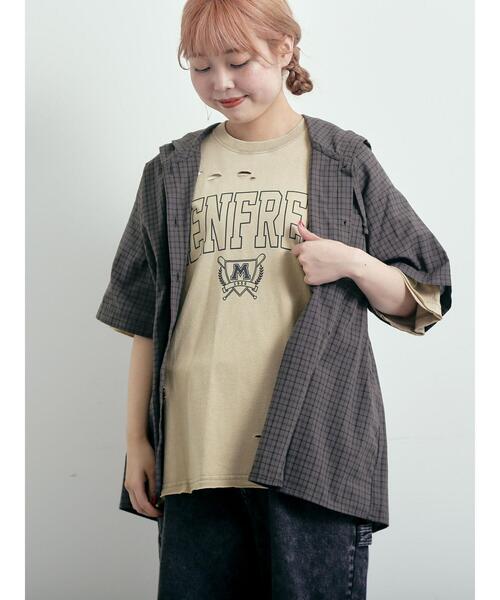 SM2（エスエムツー）の「チェック柄フードシャツ（シャツ/ブラウス・レディース・チャコールグレー/ブルー/グレー・F）」の21枚目の写真