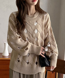 オーバーサイズ ケーブル ニット」に該当するファッション通販 - ZOZOTOWN