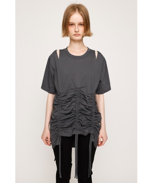 セール】STEPHEM SHIRRING T/SH ステファン シャーリング T