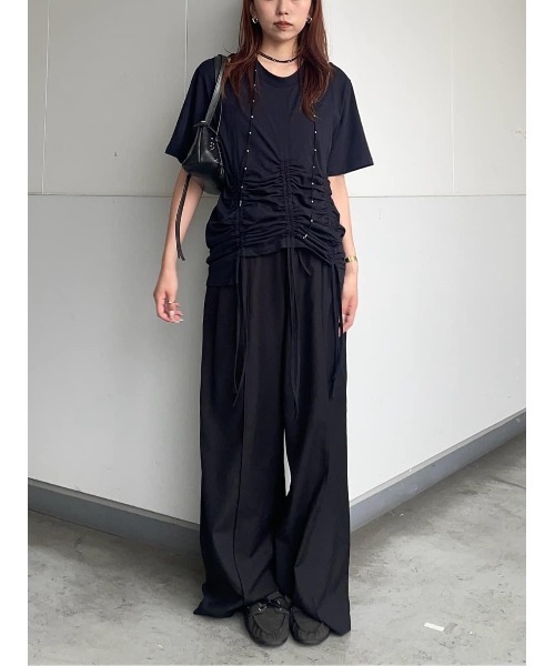 セール】STEPHEM SHIRRING T/SH ステファン シャーリング T