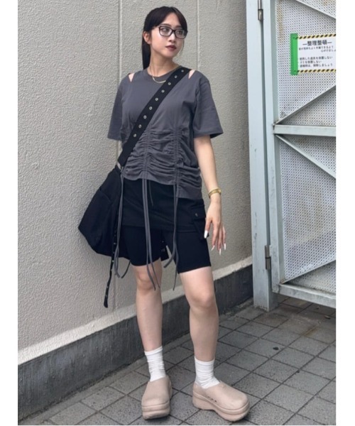 セール】STEPHEM SHIRRING T/SH ステファン シャーリング T