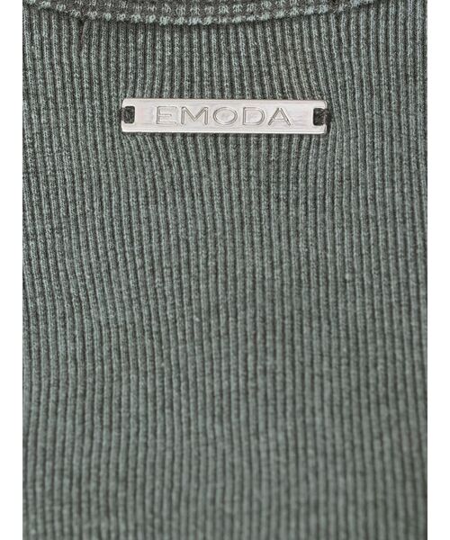 EMODA(エモダ)の「クロスフィットリボントップ(Tシャツ/カットソー・レディース・グレー/ホワイト/ブラック・FREE)」の14枚目の写真