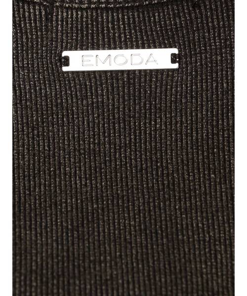 EMODA(エモダ)の「クロスフィットリボントップ(Tシャツ/カットソー・レディース・グレー/ホワイト/ブラック・FREE)」の15枚目の写真