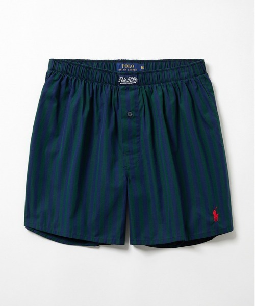 POLO RALPH LAUREN（ポロ ラルフ ローレン）の「【POLO RALPH LAUREN】タイストライプ 綿 トランクス（トランクス・メンズ・グリーン・LARGE/MEDIUM）」の5枚目の写真