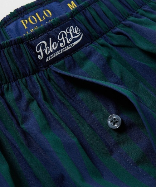 POLO RALPH LAUREN（ポロ ラルフ ローレン）の「【POLO RALPH LAUREN】タイストライプ 綿 トランクス（トランクス・メンズ・グリーン・LARGE/MEDIUM）」の6枚目の写真
