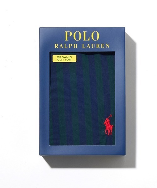 POLO RALPH LAUREN（ポロ ラルフ ローレン）の「【POLO RALPH LAUREN】タイストライプ 綿 トランクス（トランクス・メンズ・グリーン・LARGE/MEDIUM）」の8枚目の写真