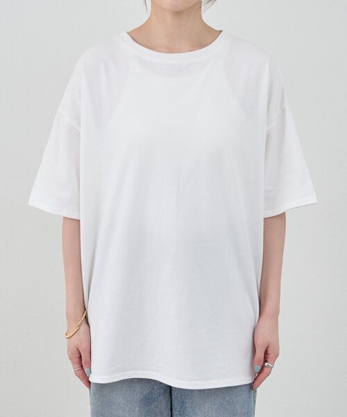SHENERY(シーナリー)の「ビッグTEE(Tシャツ/カットソー・レディース・イエロー/オフホワイト/ブラック・FREE)」の20枚目の写真