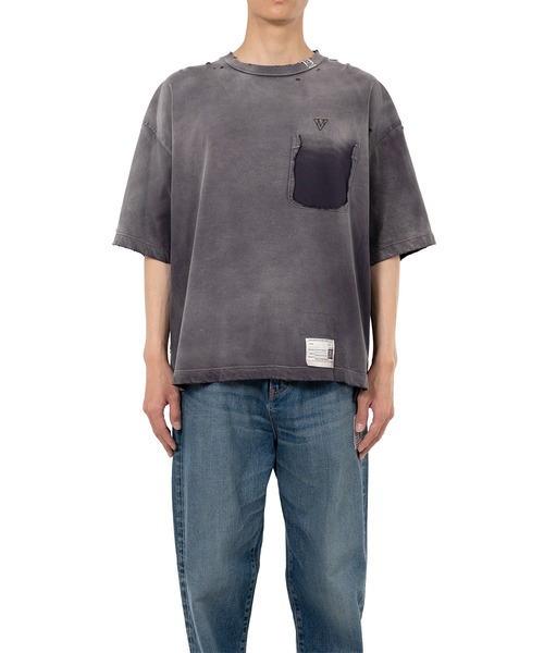 Maison MIHARA YASUHIRO(メゾンミハラヤスヒロ)の「Sun Faded Like T-shirt(Tシャツ/カットソー・メンズ・ブラック・44/46/48)」の3枚目の写真