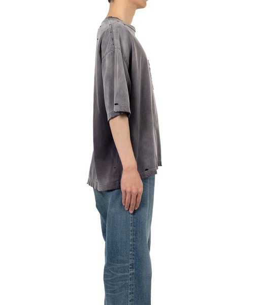 Maison MIHARA YASUHIRO(メゾンミハラヤスヒロ)の「Sun Faded Like T-shirt(Tシャツ/カットソー・メンズ・ブラック・44/46/48)」の6枚目の写真