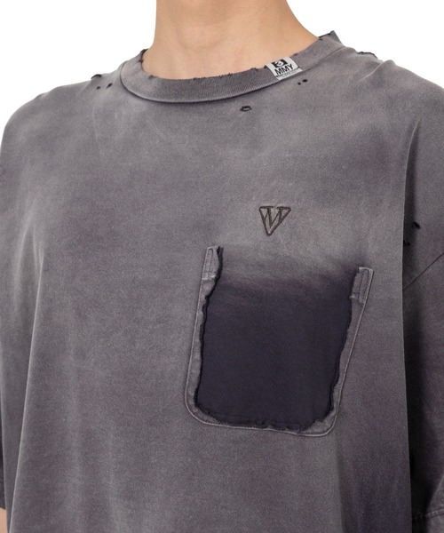 Maison MIHARA YASUHIRO(メゾンミハラヤスヒロ)の「Sun Faded Like T-shirt(Tシャツ/カットソー・メンズ・ブラック・44/46/48)」の7枚目の写真