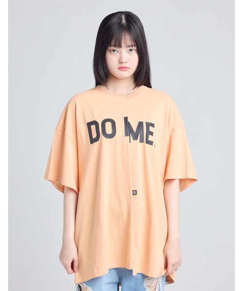 Little sunny bite(リトルサニーバイト)の「▼little sunny bite▼do me big tee(Tシャツ/カットソー・レディース・オレンジ/ブラック・MEDIUM/SMALL)」の1枚目の写真