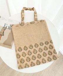 MOTO | ブロックプリントジュートネットトートバッグ(トートバッグ)