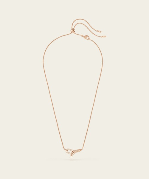 SWAROVSKI（スワロフスキー）の「【公式】【スワロフスキー】Constella ペンダント, クリスタル・パール, ラウンドカット, ホワイト, ローズゴールドトーン・プレーティング（ネックレス・レディース・ホワイト・ONESIZE）」の3枚目の写真
