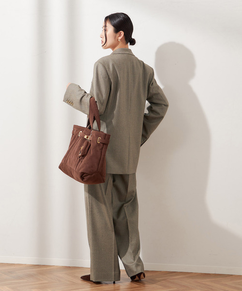 journal standard L'essage（ジャーナルスタンダードレサージュ）の「チェックパンツ（スラックス・レディース・ブラウン系その他・38/36）」の3枚目の写真
