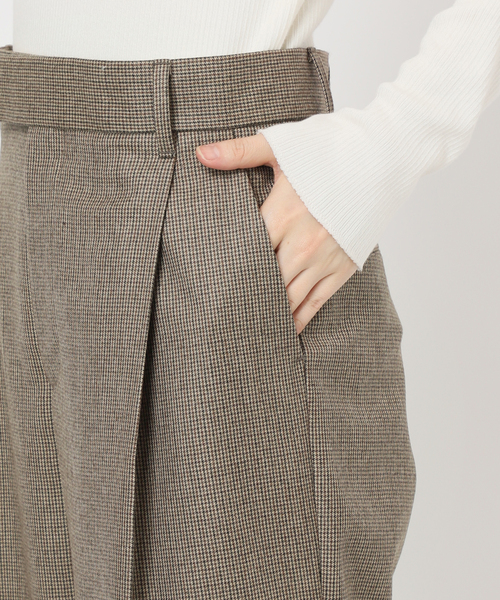 journal standard L'essage（ジャーナルスタンダードレサージュ）の「チェックパンツ（スラックス・レディース・ブラウン系その他・38/36）」の15枚目の写真