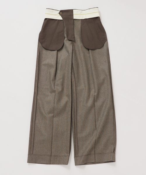 journal standard L'essage（ジャーナルスタンダードレサージュ）の「チェックパンツ（スラックス・レディース・ブラウン系その他・38/36）」の18枚目の写真