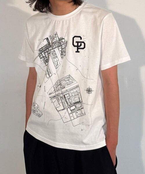 CIAOPANIC（チャオパニック）の「Geo Code graphic T-shirt（Tシャツ/カットソー・レディース・ブルー系その他/ホワイト・FREE）」の4枚目の写真