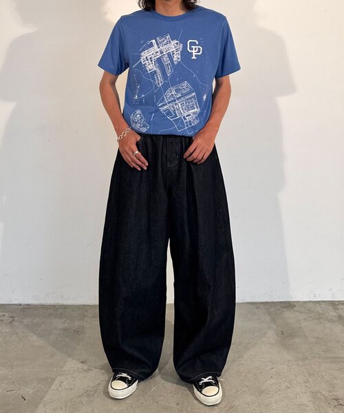 CIAOPANIC（チャオパニック）の「Geo Code graphic T-shirt（Tシャツ/カットソー・レディース・ブルー系その他/ホワイト・FREE）」の18枚目の写真