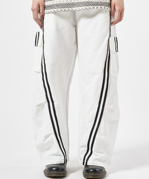 Theater code(シアターコード)の「Cargo Wide Line Pants/ワイドカーゴラインパンツ(カーゴパンツ・メンズ・ブラック/グレー/ホワイト・M/L)」の13枚目の写真