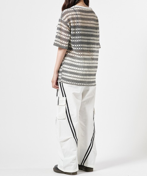 Theater code(シアターコード)の「Cargo Wide Line Pants/ワイドカーゴラインパンツ(カーゴパンツ・メンズ・ブラック/グレー/ホワイト・M/L)」の21枚目の写真