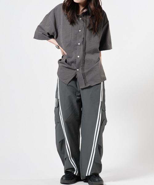 セール】Cargo Wide Line Pants/ワイドカーゴラインパンツ（カーゴ