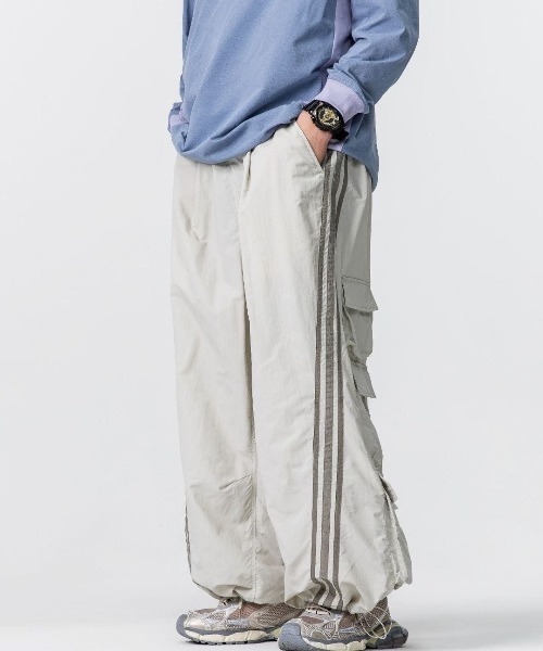 Theater code(シアターコード)の「Cargo Wide Line Pants/ワイドカーゴラインパンツ(カーゴパンツ・メンズ・ブラック/グレー/ホワイト・M/L)」の12枚目の写真