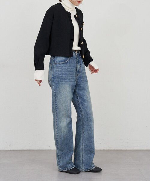 SHENERY(シーナリー)の「ストレートデニム(デニムパンツ・レディース・ブルー・34/36/38)」の8枚目の写真