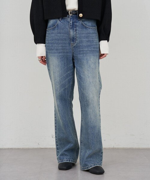 SHENERY(シーナリー)の「ストレートデニム(デニムパンツ・レディース・ブルー・34/36/38)」の10枚目の写真