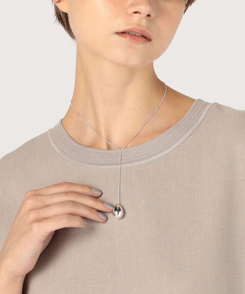 PLOW（プラウ）の「PLOW ドロップライン ネックレス（ネックレス・レディース・シルバー・FREE）」の2枚目の写真